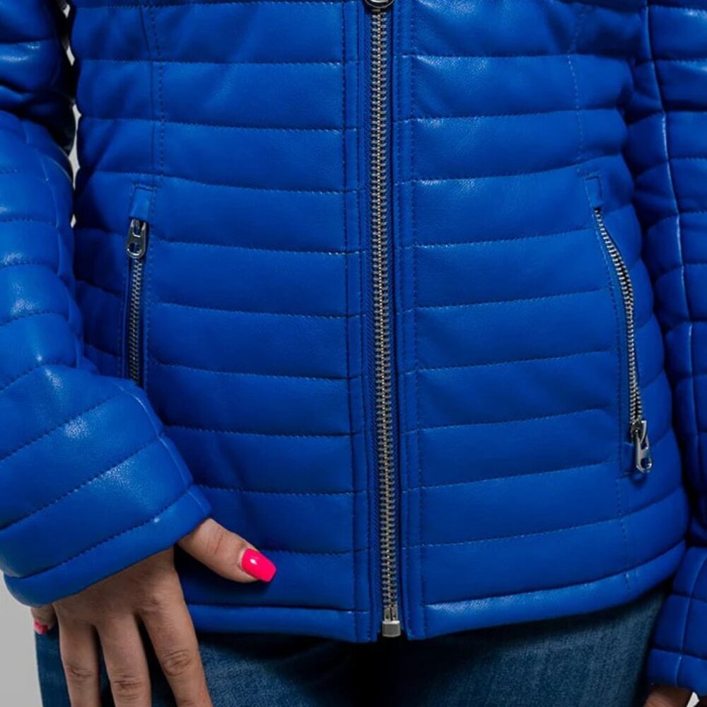 Skylar Women's Vegan Faux Leather Jacket - Picture 3 of 5